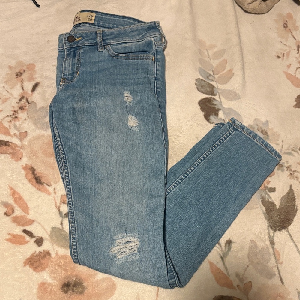Hollister Women's Light Blue Skinny Jeans